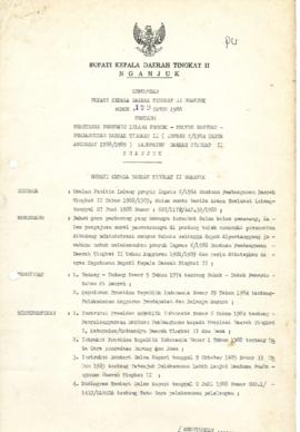 Nomor 129 Tahun 1988 Tentang Penetapan Pemenang Lelang Proyek - Proyek Bantuan Pembangunan Daerah...