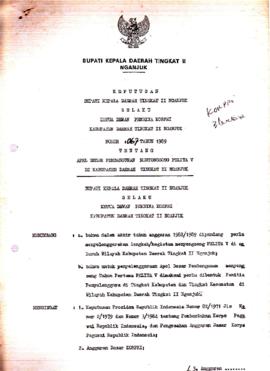 Nomor 067 Tahun 1989 Tentang Apel Besar Pembangunan Menyongsong Pelita V Di Kabupaten Daerah Ting...