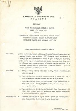 Nomor 128 Tahun 1988 Tentang Pembentukan Kelompok Kerja Pelaksanaan Program Bantuan Pembangunan K...