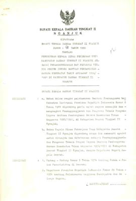 Nomor 090 Tahun 1990 Tentang Penunjukan Kepala Dinas Pekerjaan Umum Kabupaten Daerah Tingkat II N...
