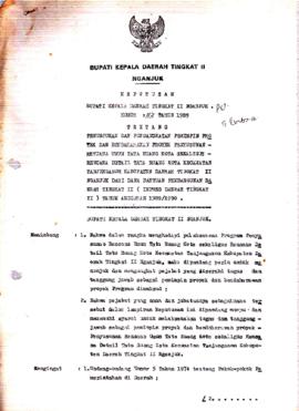 Nomor 113 Tahun 1989 Tentang Penunjukan dan Pengangkatan Pemimpin Proyek dan Bendaharawan Proyek ...