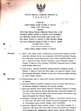 Nomor 293 Tahun 1989 Tentang Penunjukan Kepala Sekolah Pertanian Pembangunan/SPP Kabupaten Daerah...