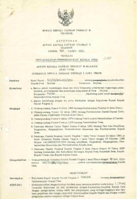 Nomor 130 Tahun 1990 Tentang Pengangkatan/Pemberhentian Kepala Desa Rejoso Kecamatan Rejoso