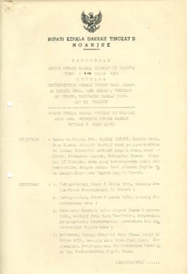 NOMOR 214 TAHUN 1986 TENTANG PEMBERHENTIAN DENGAN HORMAT DARI JABATAN KEPALA DESA, DESA KLODAN, K...