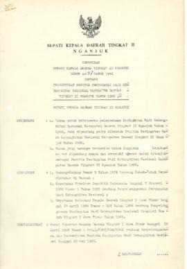NOMOR 087 TAHUN 1986 TENTANG PEMBENTUKAN PANITIA HARI KEBANGKITAN NASIONAL KABUPATEN DAERAH TINGK...