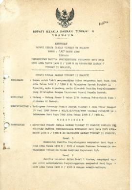 Nomor 130 Tahun 1988 Tentang Pembentukan Panitia Penyelenggara Menyambut Hari Raya Idul Adha Tahu...