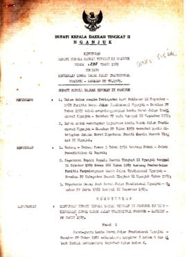 Nomor 298 Tahun 1989 Tentang Kejuaraan Lomba Gerak Jalan Tradisional Nganjuk – Sawahan PP Th. 1989
