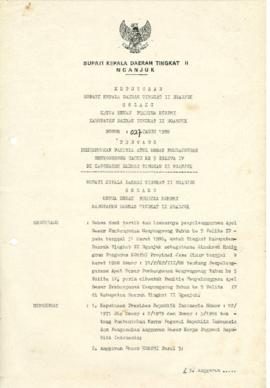 Nomor 027 Tahun 1988 Tentang Pembentukan Panitia Apel Besar Pembangunan Menyongsong Tahun Ke 5 Pe...