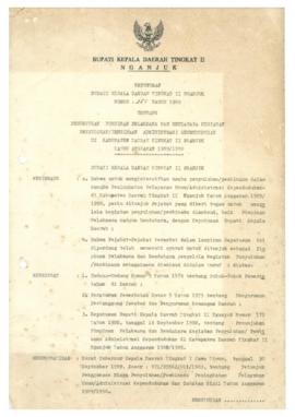 Nomor 251 Tahyn 1989 Tentang Penunjukan Pimpinan Pelaksana Dan Bendahara Kegiatan Penyuluhan/Pemb...