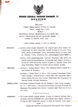 Nomor 229 Tahun 1989 Tentang Pembentukan Panitia Penyelenggara Peringatan Hari Aksara Internasion...
