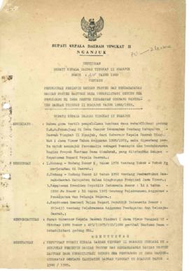 Nomor 215 Tahun 1988 Tentang Penunjukan Pemimpin Bagian Proyek dan Bendaharawan Bagian Proyek Ban...