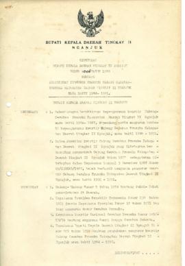 Nomor 008 Tahun 1988 Tentang Pengukuhan Pengurus Kwartil Cabang Gerakan Pramuka Kabupaten Daerah ...