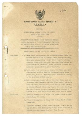 Nomor 160 Tahun 1988 Tentang Pembentukan Tim Pembina Usaha Kesehatan Sekolah Tingkat Kabupaten, T...
