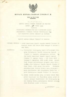 NOMOR 190 TAHUN 1986 TENTANG PENUNJUKAN KOORDINATOR DAN PENANGGUNG JAWAB PELAKSANAAN PROGRAM PROG...