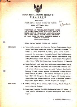 Nomor 099 Tahun 1989 Tentang Penunjukan dan Pengangkatan Pemimpin Proyek dan Bendaharawan Proyek ...