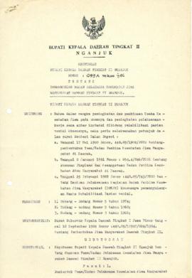 NOMOR 059A TAHUN 1986 TENTANG PEMBENTUKAN BADAN PELAKSANA KESEHATAN JIWA MASYARAKAT DAERAH TINGKA...