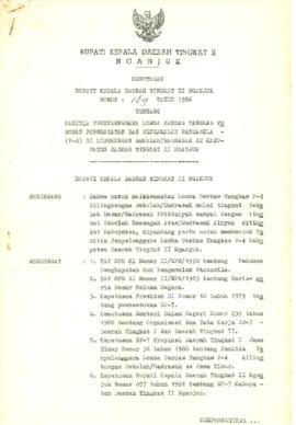 NOMOR 169 TAHUN 1986 TENTANG PANITIA PENYELENGGARA LOMBA CERDAS TANGKAS PEDOMAN PENGHAYATAN DAN P...