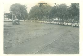 Peringatan Hari 10 November tahun 1955 di Alun-alun Nganjuk: Suasana upacara