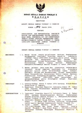 Nomor 104 Tahun 1989 Tentang Penunjukan dan Pengangkatan Pemimpin Proyek dan Bendaharawan Proyek ...