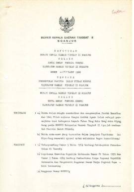 Nomor 053 Tahun 1988 Tentang Pembentukan Panitia Zakat Fitrah Korpri Kabupaten Daerah Tingkat II ...