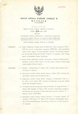 Nomor 070 Tahun 1988 Tentang Penunjukan Panitia Pembelian/Pekerjaaan Pemerintah Kabupaten Daerah ...
