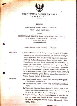 Nomor 043 Tahun 1989 Tentang Penyelenggaraan Pelatihan Kader Usaha Ekonomi Desa (UED) Di Kabupate...