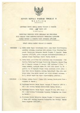 Nomor 018 Tahun 1988 Tentang Penunjukan Pemborong Untuk Pengadaan Dan Pengiriman Kain Pakaian Din...