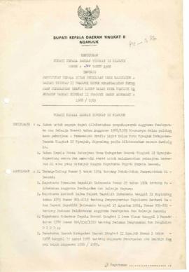 Nomor 200 Tahun 1988 Tentang Penunjukan Kepala Dinas Pekerjaan Umum Kabupaten Daerah Tingkat II N...
