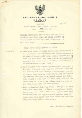 Nomor 233 Tahun 1988 Tentang Pemberian Ijin Kepada Pengurus Badan Pembantu Penyelenggaraan Pendid...