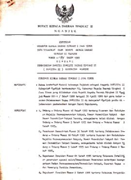 Nomor 194 Tahun 1989 Tentang Pembaharuan Panitia Peneliti Daerah Tingkat II (PANLITDA II) Kabupat...