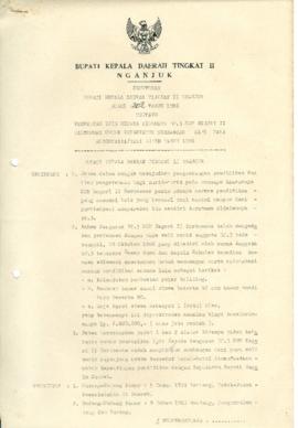 NOMOR 202 TAHUN 1986 TENTANG PEMBERIAN IJIN KEPADA PENGURUS BP.3 SMP NEGERI II KERTOSONO UNTUK ME...