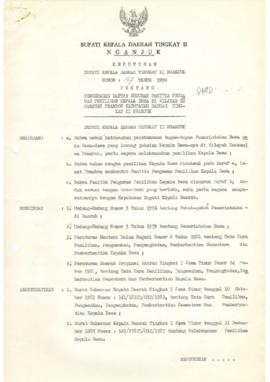 Nomor 107 Tahun 1990 Tentang Pengesahan Daftar Susunan Panitia Pengawas Pemilihan Kepala Desa di ...