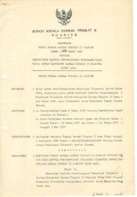 NOMOR 186 TAHUN 1986 TENTANG PEMBENTUKAN PANITIA PENYELENGGARA MUSABAQOH TILAWATIL QUR'AN KABUPAT...