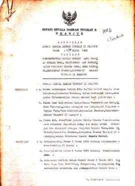 Nomor 079 Tahun 1989 Tentang Pemberhentian Dengan Hormat Dari Jabatan Kepala Desa, Penunjukan dan...