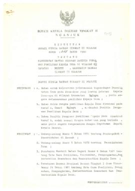 Nomor 245 Tahun 1988 Tentang Pengesahan Daftar Susunan Panitia Pengawas Pemilihan Kepala Desa di ...