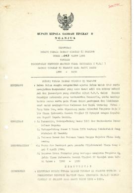 Nomor 063 Tahun 1988 Tentang Pembentukan Pengurus Majelis Ulama Indonesia (M.U.I) Daerah Tingkat ...