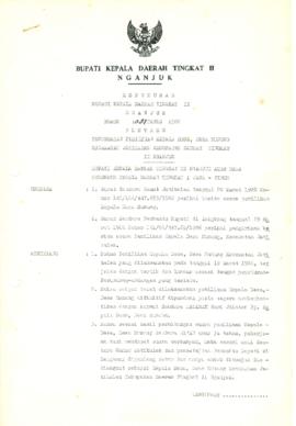 NOMOR 051 TAHUN 1986 TENTANG PENGESAHAN PEMILIHAN KEPALA DESA, DESA MUNUNG KECAMATAN JATIKALEN  K...