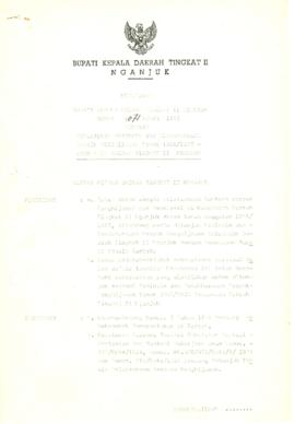 NOMOR 071 TAHUN 1986 TENTANG PENUNJUKAN PEMIMPIN DAN BENDAHARAWAN PROYEK PENGHIJAUAN TAHUN 1986/1...