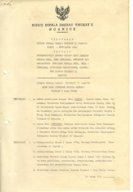 NOMOR 201 TAHUN 1986 TENTANG PEMBERHENTIAN DENGAN HORMAT JABATAN KEPALA DESA, DESA DEMANGAN, MENU...