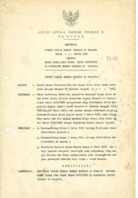 Nomor 131 Tahun 1988 Tentang Harga Dasar Atas Tanah Tahun 1988/1989 Di Kabupaten Daerah Tingkat I...