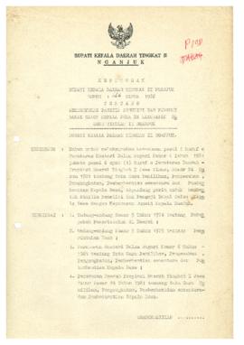 Nomor 146 Tahun 1988 Tentang Pembentukan Panitia Peneliti Dan Penguji Bakal Calon Kepala Desa Di ...