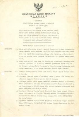 Nomor 181 Tahun 1988 Tentang Penunjukan Ketua Dan Anggota Badan Pengawas Pembangunan (BPP) Proyek...