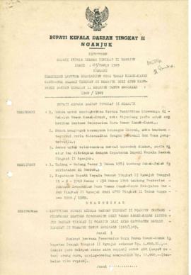 Nomor 017 Tahun 1989 Tentang Pemberian Bantuan Honorarium Guru Taman Kanak-Kanak Kabupaten Daerah...